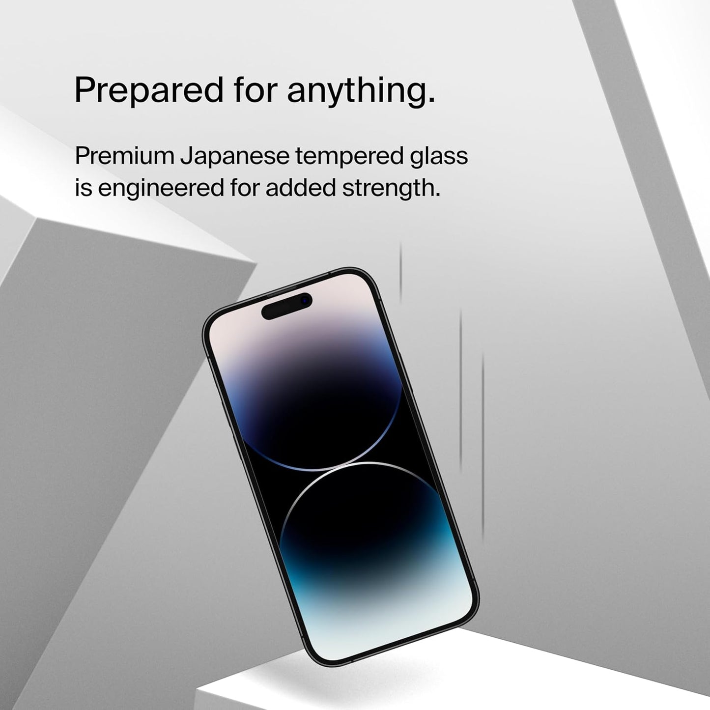 14 Belkin ScreenForce TemperedGlass Privacy Screen Protector for iPhone Pro - Treated Surface with Anti-Fingerprint