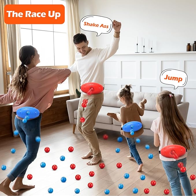 Skirfy Party Shaking Swing Balls Game Set for Kids Adults,Backyard Family Toy with 40 Balls, Birthday 4th of July Games Outdoors Indoors Bachelorette Party Games for Boys and Girls Age 5 6 7 8 9+