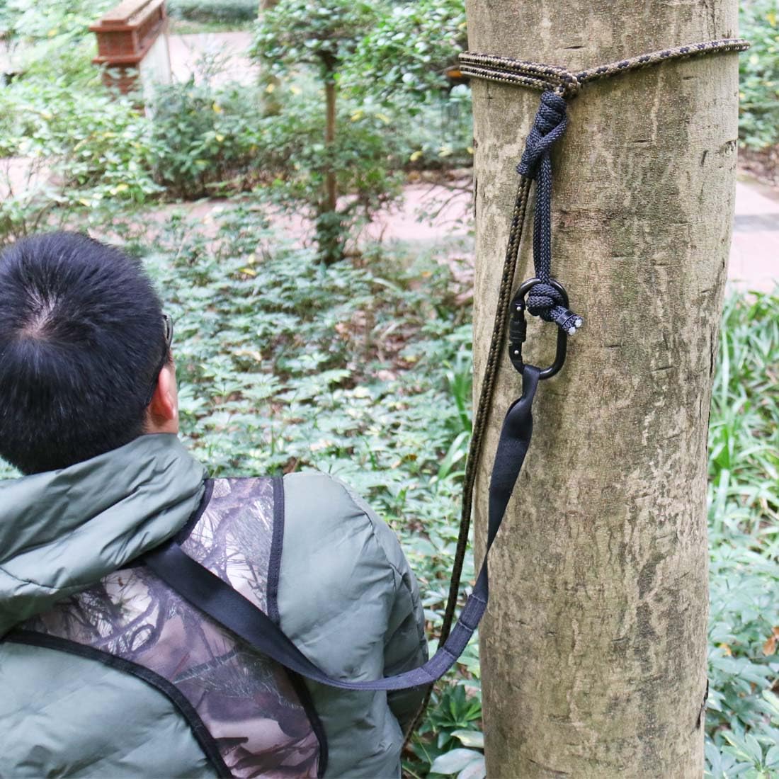 Treestand Lifeline Rope, 30' Treestand Safety Rope for Climbing Sticks, Hanging Ladder Stand Or Treestand, Bow Hunting Lifeline, Tree Stand Hunting Accessories, 30Feet