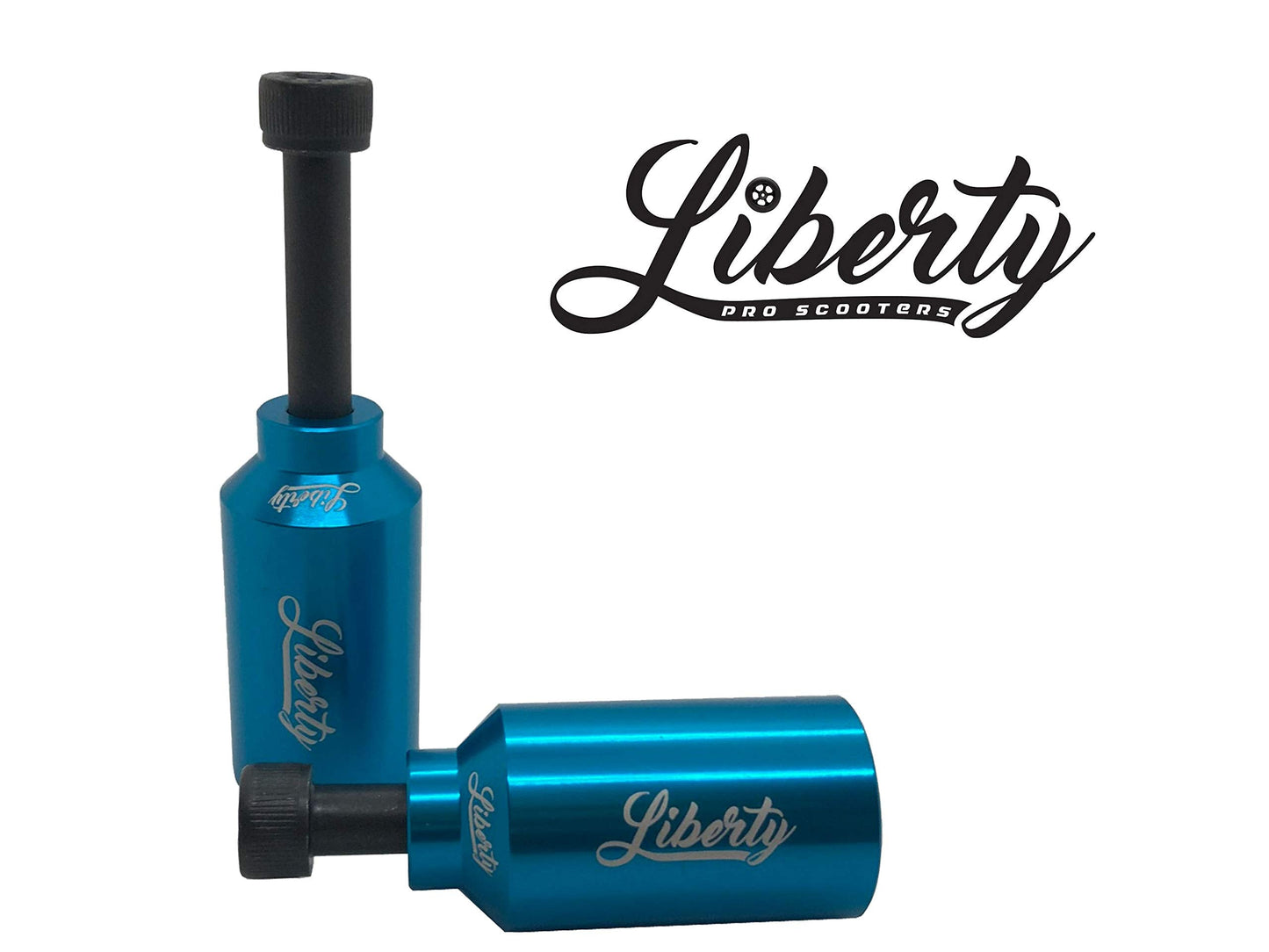 Liberty Pro Scooters - Aluminum Pegs with Axles (Light Blue)