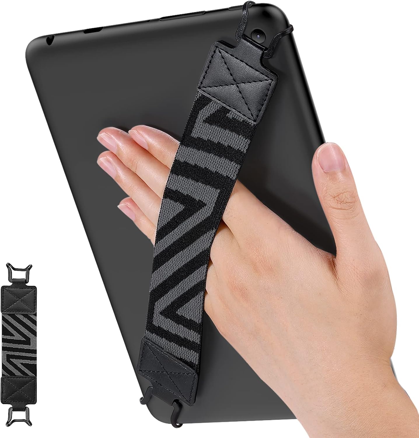 MoKo 9-11 Inch Security Hand-Strap for Tablet, iPad Pro/Air/Kindle Fire HD/Samsung, High-Elasticity Versatile Hand
