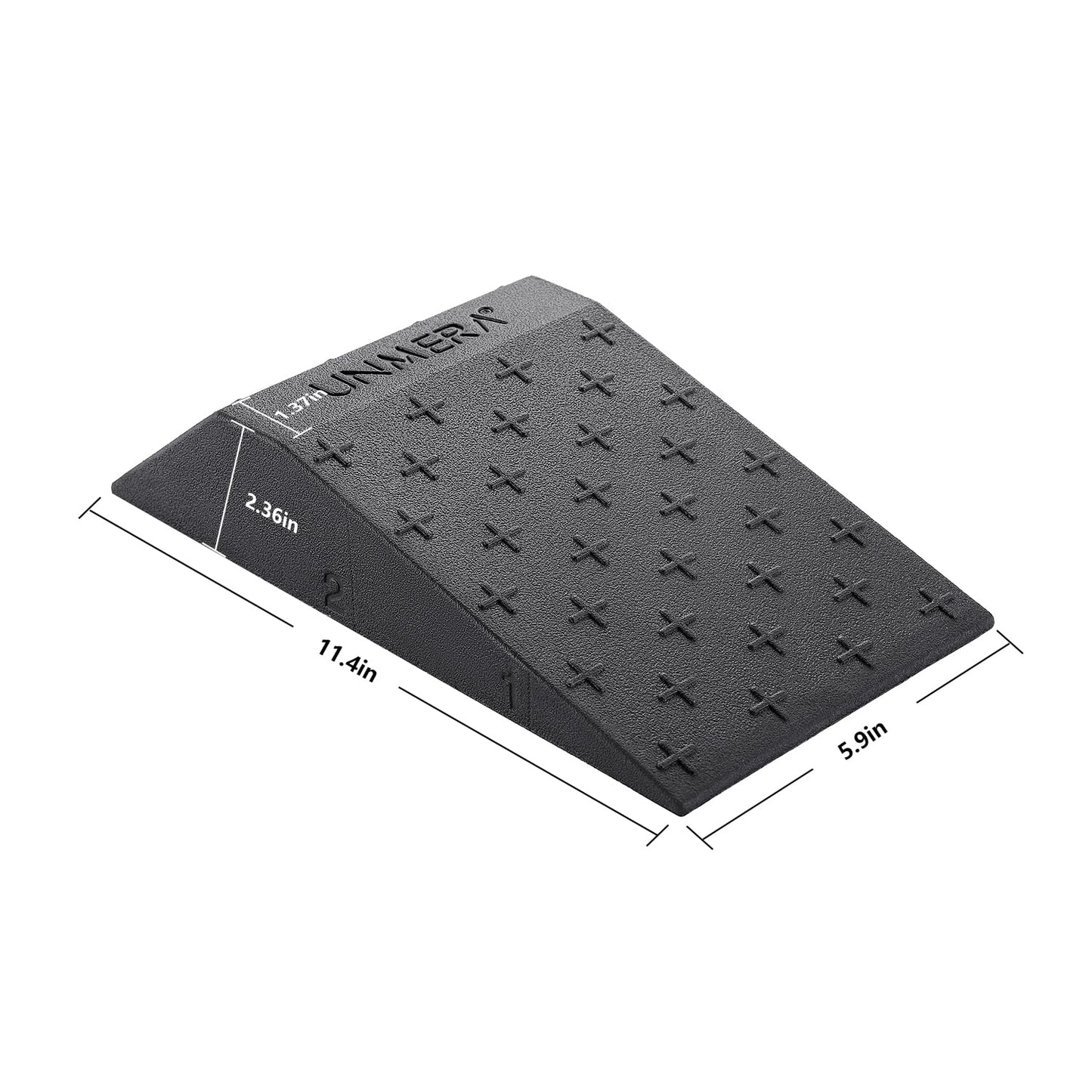 UNMERA Squat Wedge Block 2PCS Non Slip Professional Squat Ramp,Squat Platform for Heel Elevated Squats and Calf Raises,Slant Board Professional Squat Ramp for Weightlifting and Fitness