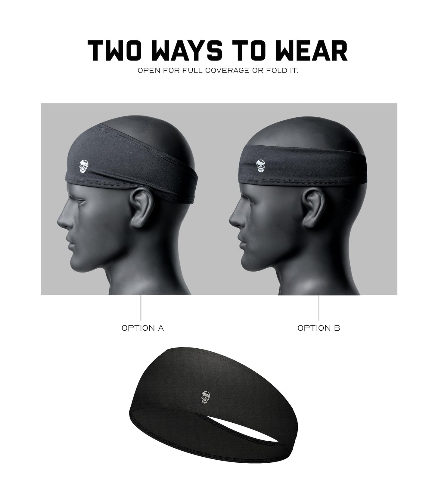 Gymreapers Workout Headbands for Men & Women-Comfortable Sweat Absorbing Band to Keep Hair Back During Running Sports Gym Cycling and Outdoor Activities