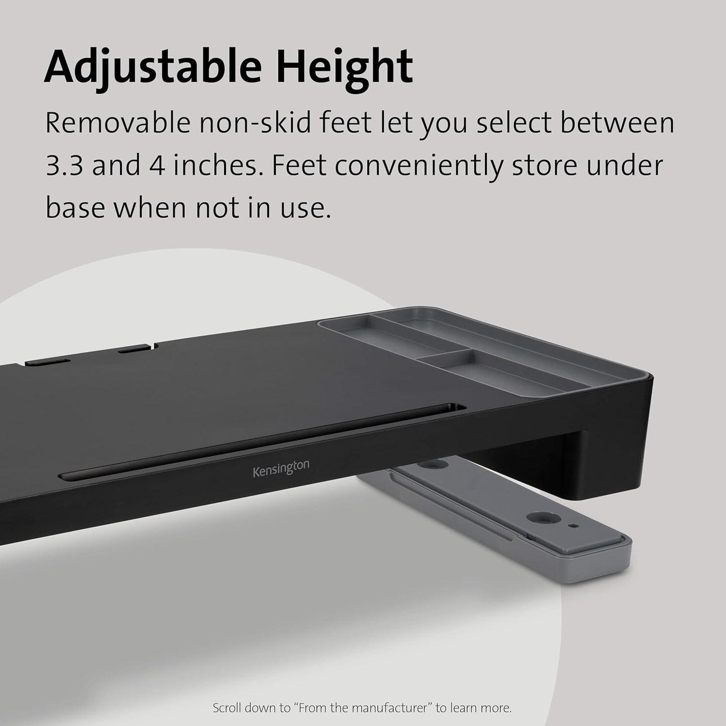 (K58300WW) Kensington Organizing Monitor Stand-Black