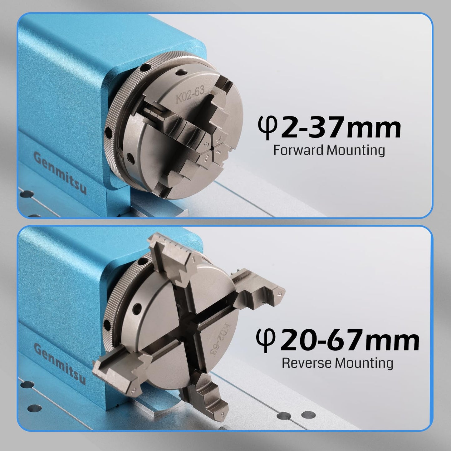 Genmitsu PROVerXL 2X2 CNC Router Machine for Woodworking + Rotary Module Kit,10:1 Speed Reducer, Clamped Range 15-275mm