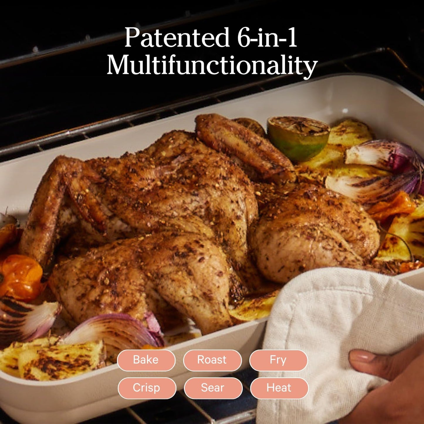 Our Place Griddle Pan - Versatile Nonstick Ceramic Griddle & Sheet Pan | Toxin-Free, Dual-Use Design | 5 Qt Capacity, Oven Safe to 450°F