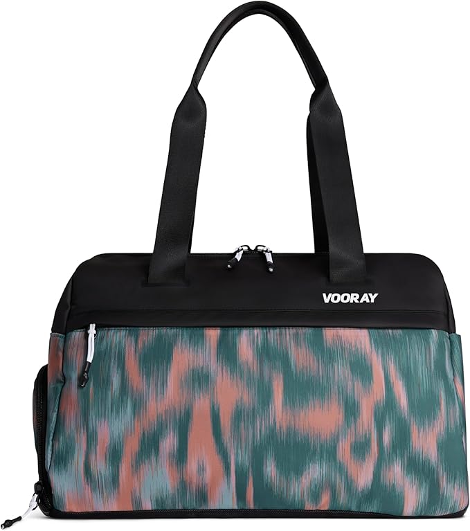 Vooray 25L Trainer Duffel Bag ??Lightweight Travel Duffel for Women and Men with Shoe Pocket, Workout Bag, Weekender for Overnight, Football, Traveling, or Hospital Use