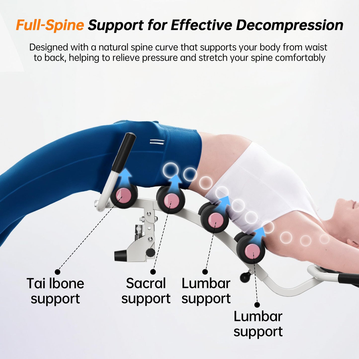 seanleecore Inversion Table for Back Pain Relief - 350lbs Capacity, Improve Posture and Spinal Health - Ideal for Home and Gym Use