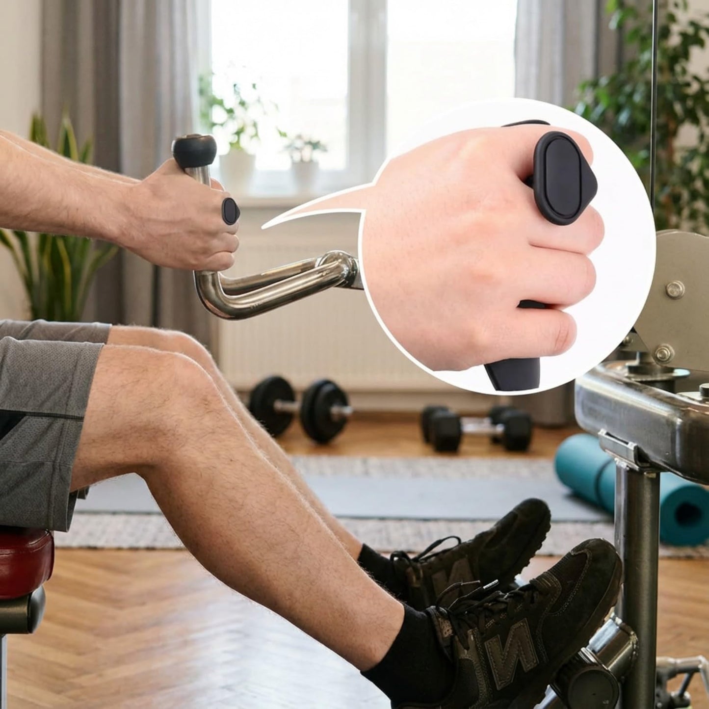 Fiitole 4 Pcs Anti-Slip Workout Grips for Men and Women,Rubber Gym Grips,Hand Grips,Weight Lifting Grips,Ergonomic Rubber Hand Protector Gloves,for Weights Training