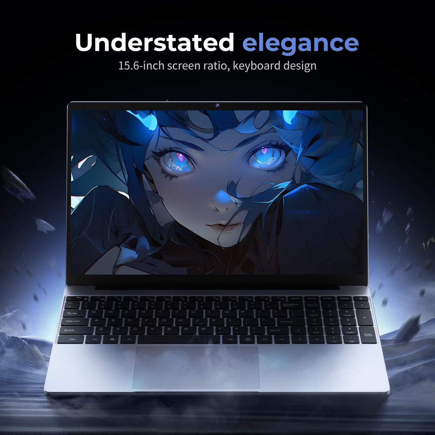 Moonfish 2026 Laptop Computer Window 11 Pro, 15.6 Inch Lap Top, 16GB RAM 256GB SSD Trational PC Notebook, Office 365, Business, School, Work, Student, Kids
