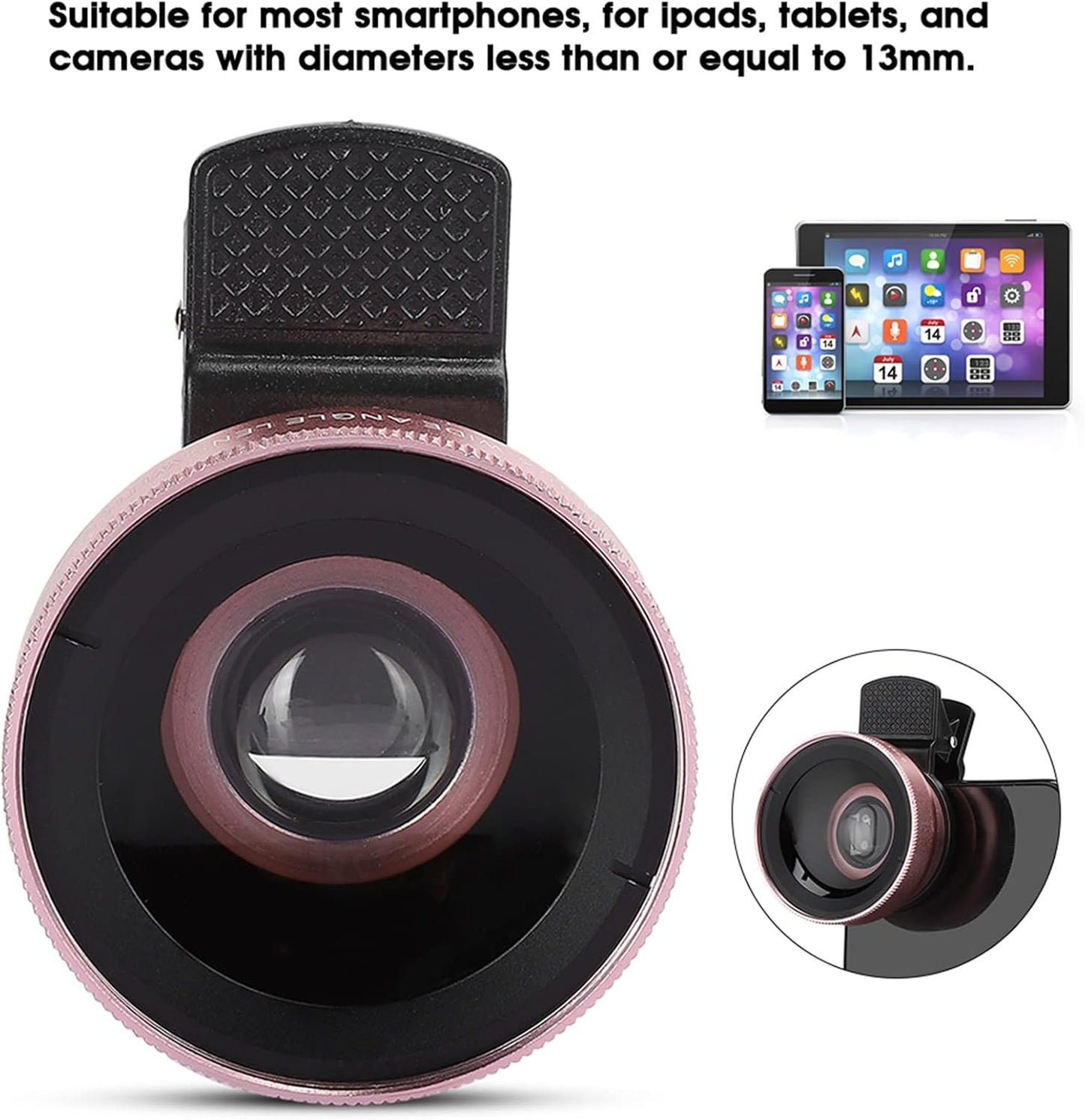 Cuifati 12.5X 0.45X 2 1 Professional Phone Camera Lens Macro Lens and Super Wide Angle Lens for Android & iOS