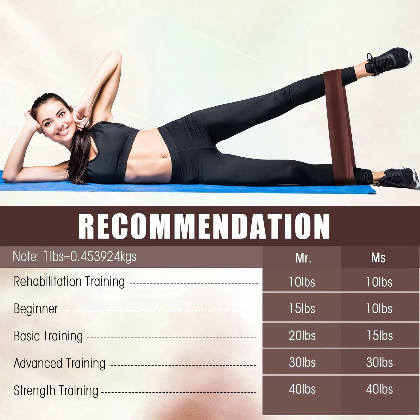 DEEKIN 30 Pcs Resistance Bands Bulk Resistance Loop Elastic Exercise Bands Exercise Equipment for Women Men Home Pilates, Fitness, Gym, Yoga(Dark Brown,40-50 Lbs)