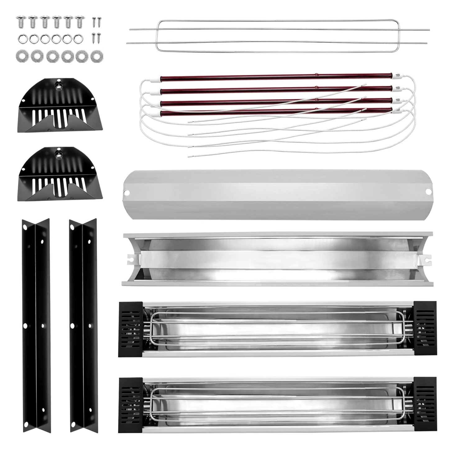 DATOUBOSS 2×3000W Infrared Paint Curing Lamp Shortwave Infrared Paint Lamp for Paint Booth Car Body Repair Paint Curing Systems 2 Sets