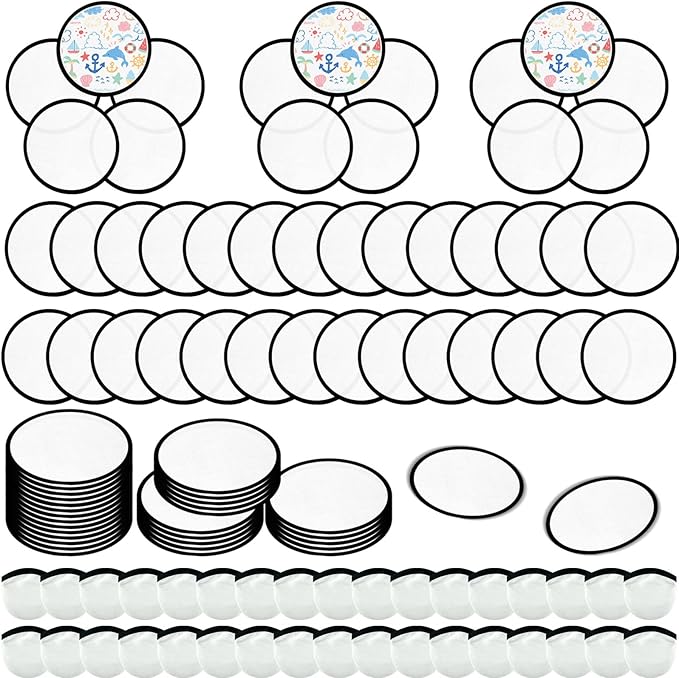 Foldable Flying Disc Fans Set with Bags, 9.8 Inch Black Egde Fabric Beach Flying Disc for Wedding Gift Party Favors Outdoor Activity