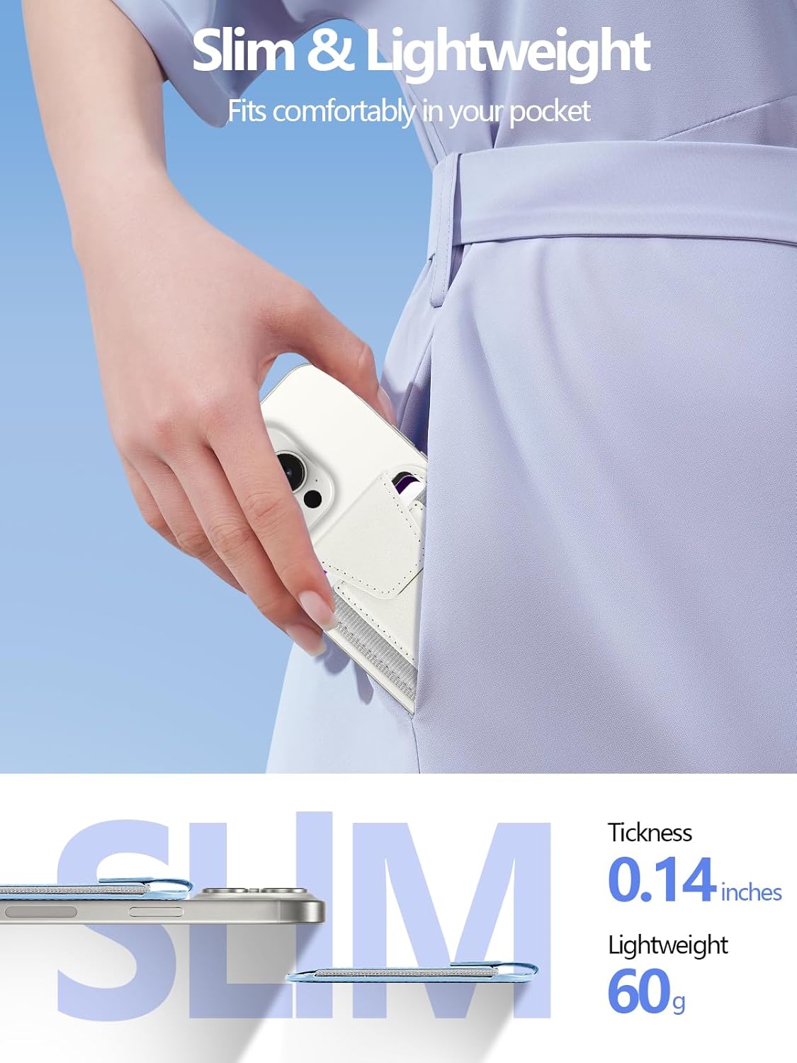 17, 16/15/14/13/12 7 Miroddi for MagSafe Wallet with Privacy Flap, Strongest Magnetic Card Holder for iPhone iPhone