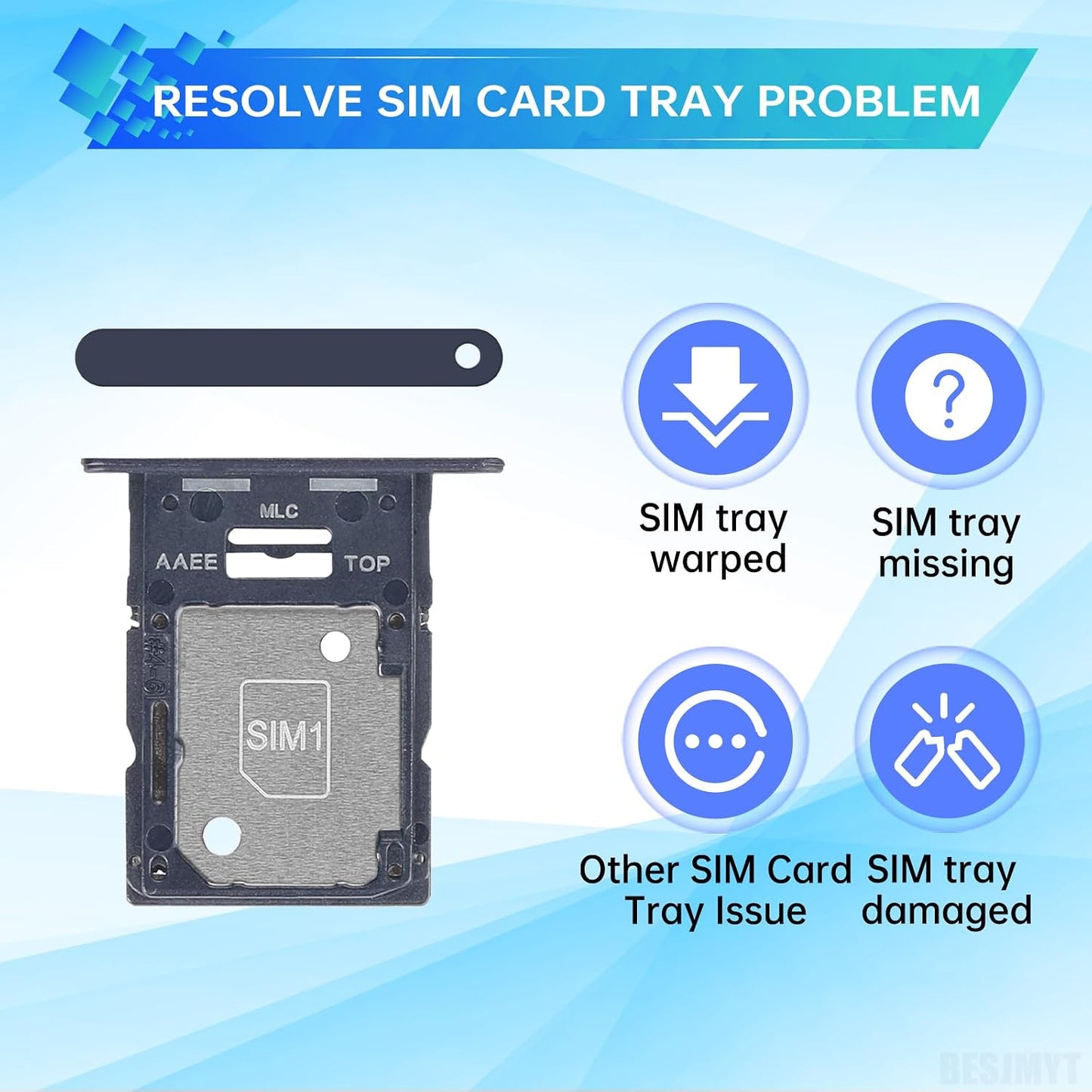 A15 5G A15 5G SM-A156U SM-A156U1 SM-A156U1 Sim Card Tray Replacement for Samsung Galaxy (Single SIM Version) Brave