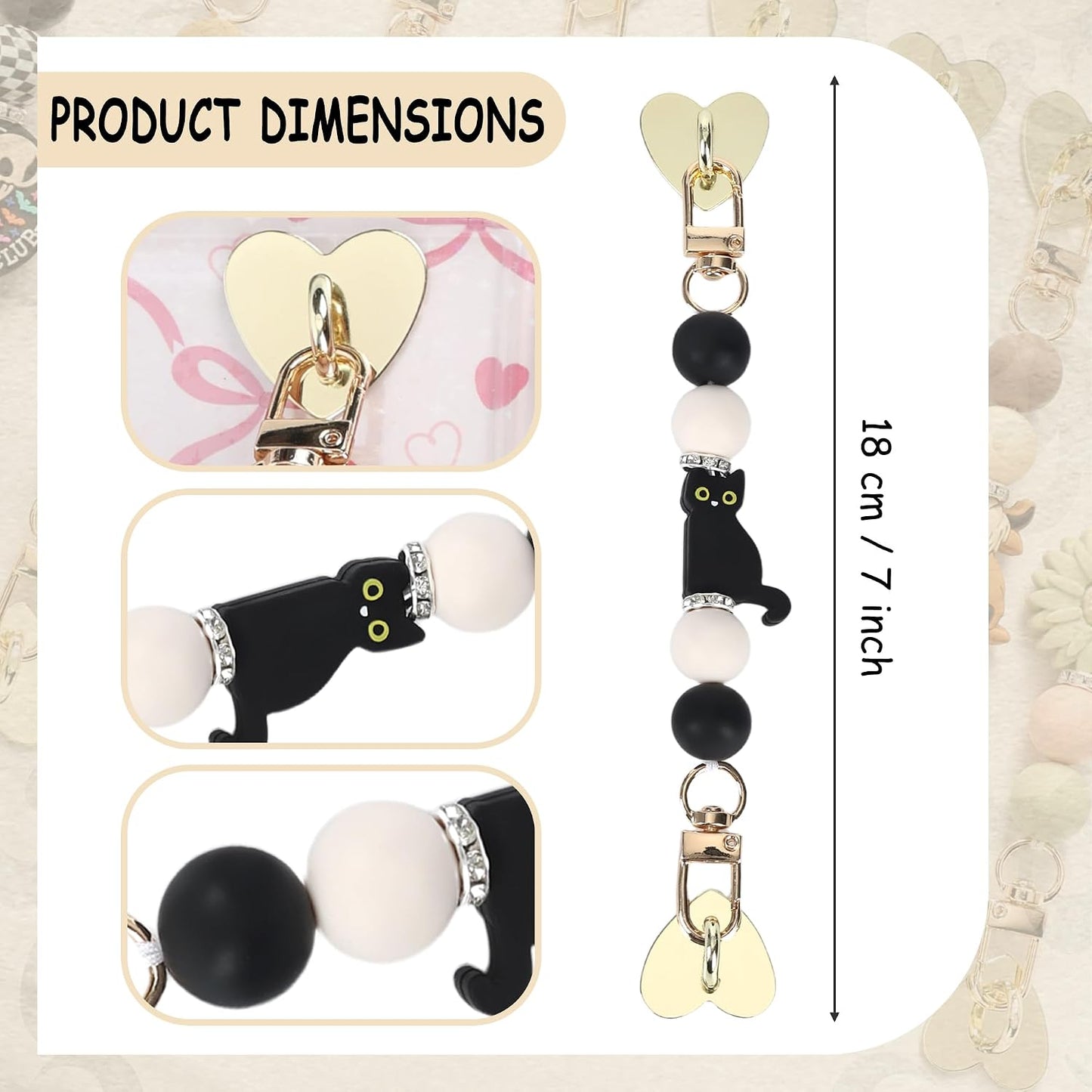 Kindle Hand Strap Chain with Silicone Beads - Perfect Accessory for E-Book Lovers