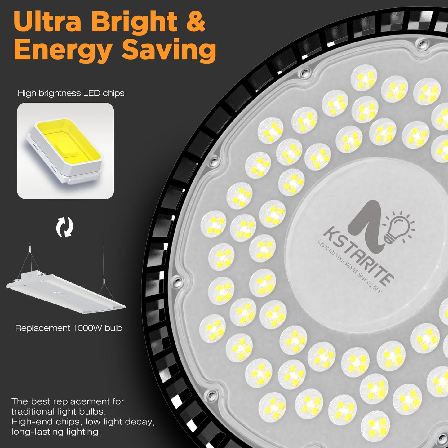 320W 4 Pack UFO High Bay Light LED Shop Lights, 45000LM Ultra Bright Plug & Play LED Garage Lights, 6500K IP65 Waterproof Industrial Lamp w/ 6.6ft Power Cord for Warehouse Workshop Factory Gym Barn