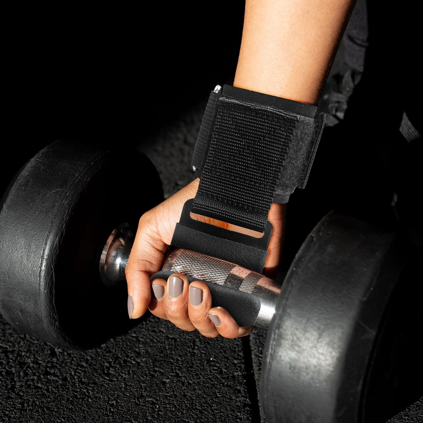 RELIFE REBUILD YOUR LIFE Lifting Hooks for Men and Women(Pair), Pull Up Straps, Gym Reapers Lifting Wrist Grips, Heavy Powerlifting, Lifting Hooks for Weight Lifting Black
