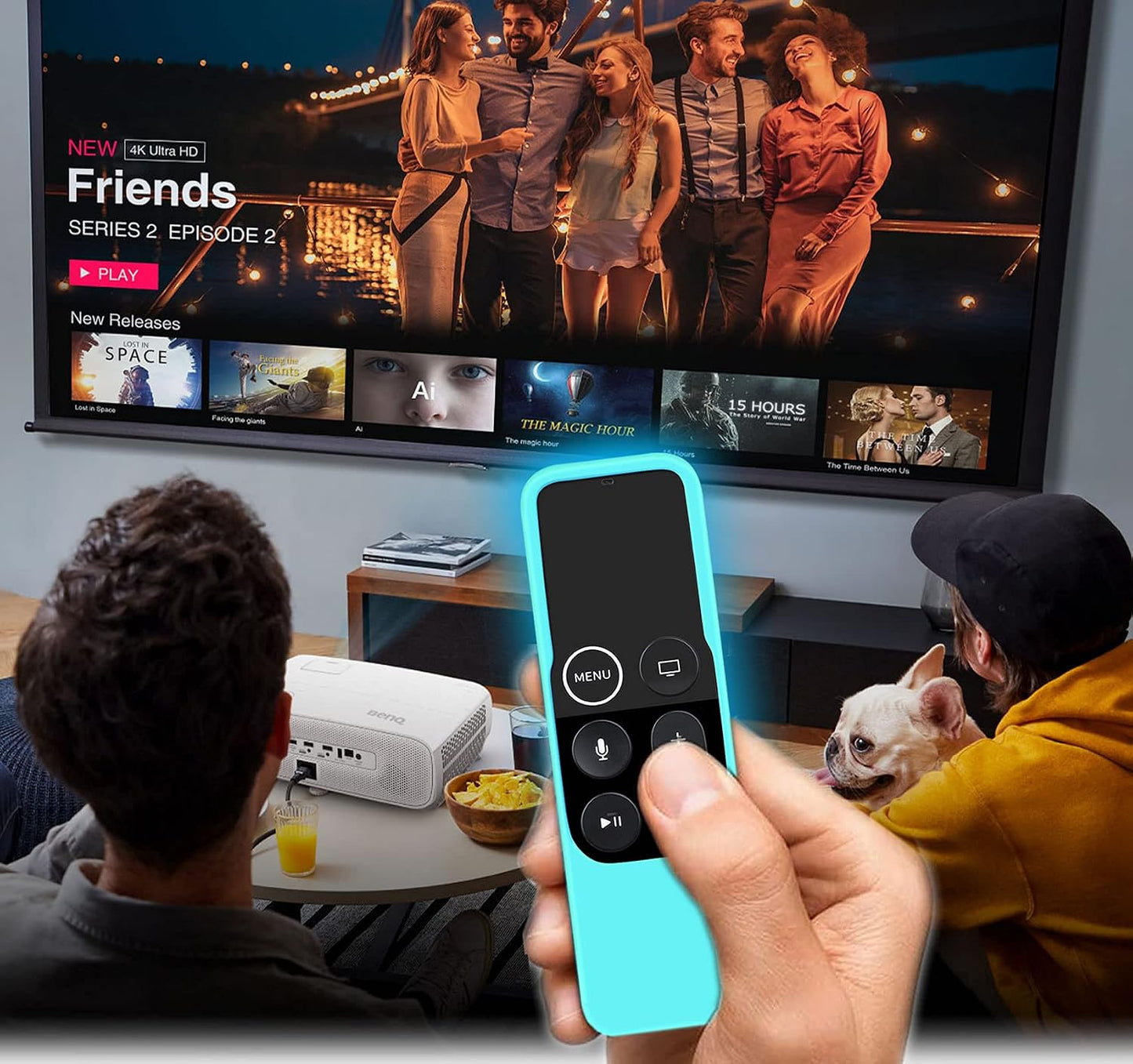 Lambcare 3 Pack 4K/ 4th Cases Compatible with Apple TV Gen Remote Light Weight Anti-Slip Shock Proof Silicone Cover