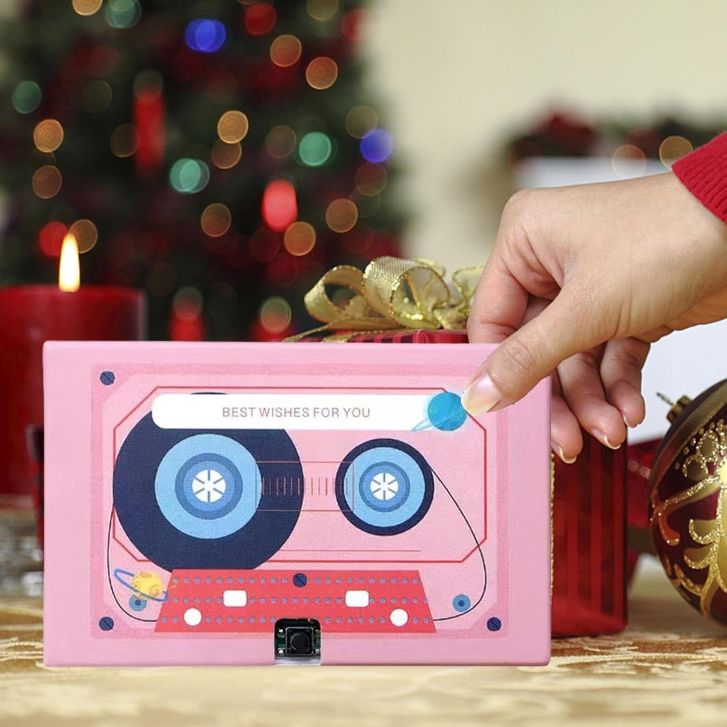 LIURONGNI Cassette 30/60/300 Voice Recording Tape Gift Seconds Message Recorder Customizable Sound Greeting Card