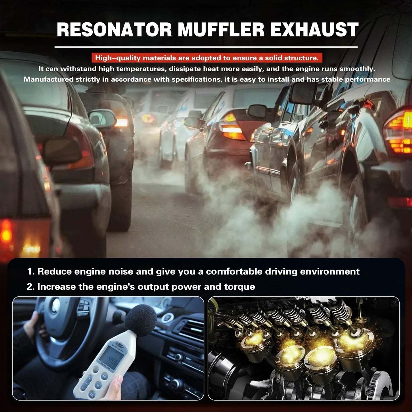 ZHRUIHAN 409 Stainless Steel Rear Exhaust Muffler Compatible for 2006-2011 Civic 1.8L and 2006-2011 Civic Hybrid Sedan 1.3L-Including Gasket and Bolt kit，Repklace OE :604120 EPA