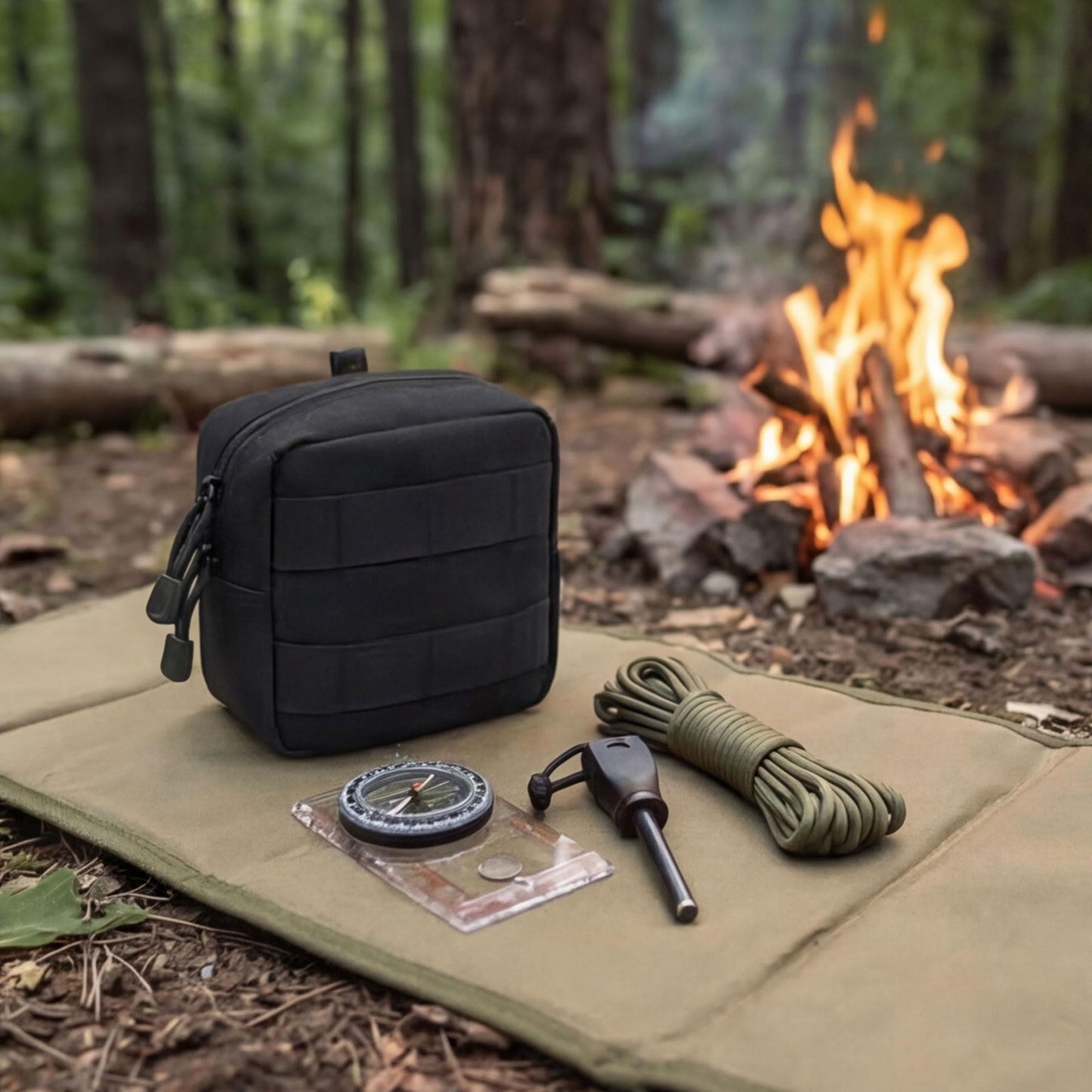 2 Pack Mini Tactical MOLLE Compact Ammo Pouch, Small Tactical EDC Belt Pouches Admin Compact Tool Utility Pouches Organizer, Wallet Cards Knife Gadgets Mini EDC Organizer Bag