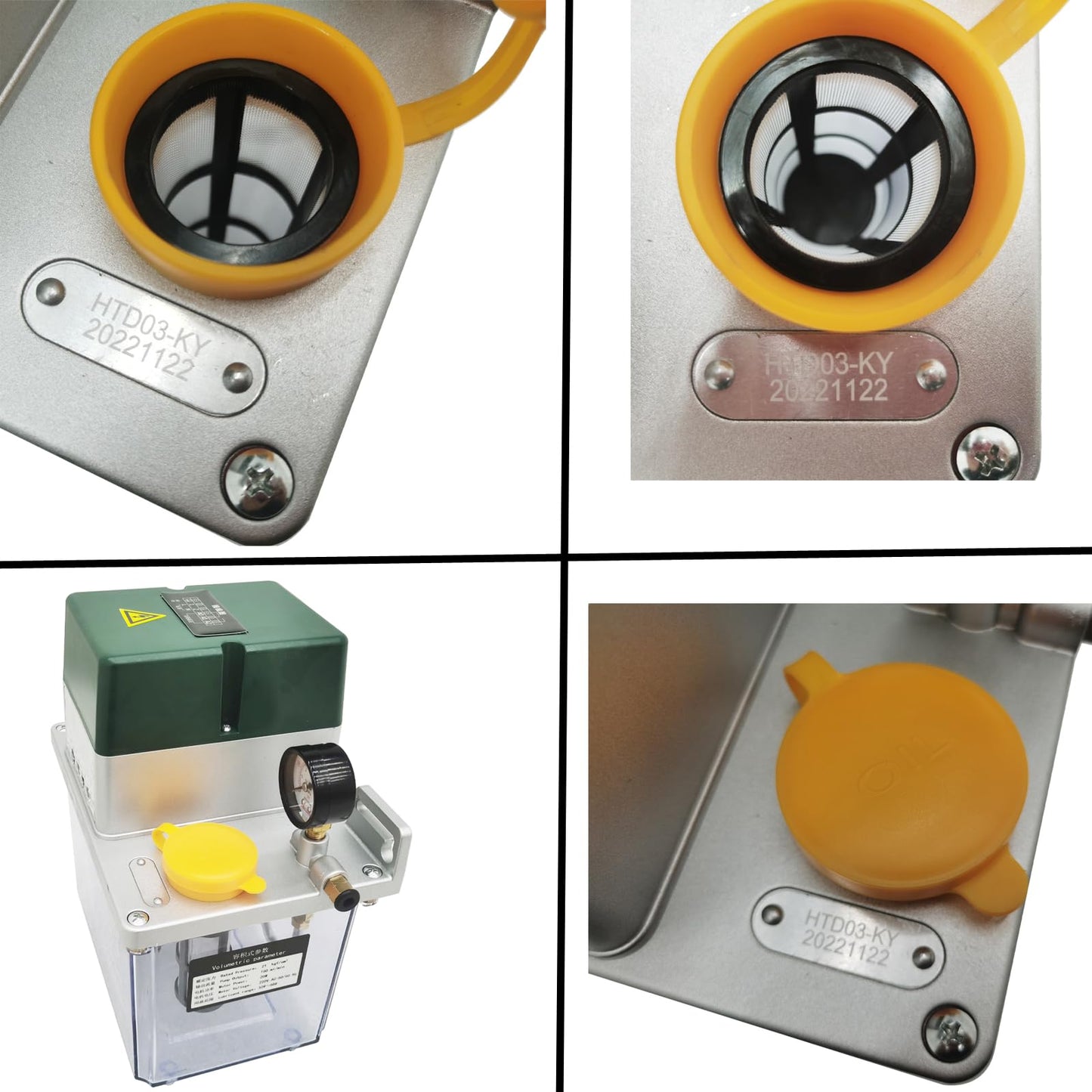 INTBUYING 220V 3L Automatic Lubricating Oil Pump 5Mpa High-Pressure Lubrication Oil Gear Pump Digital Display for Machine Tools Milling Lathe Printing Textile
