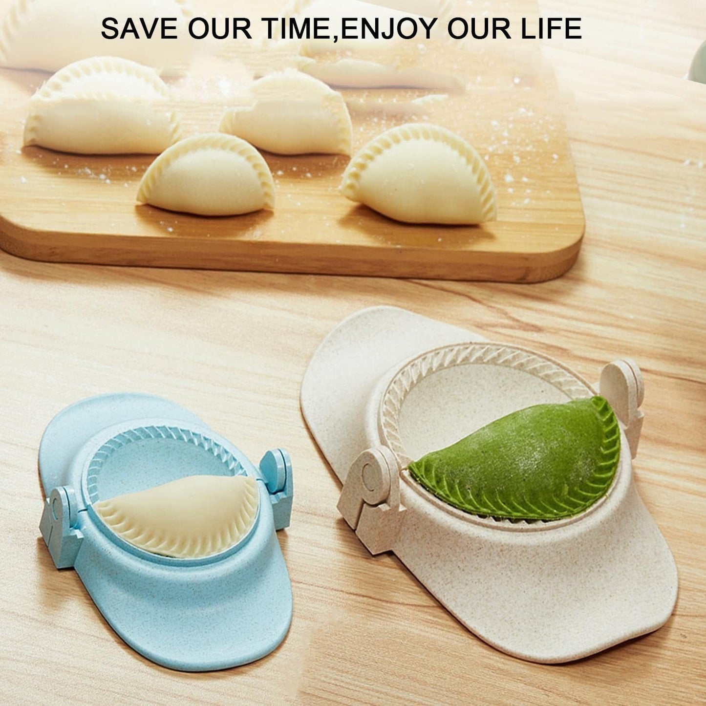 Empanada Maker Press, Multiple Size Dumpling Maker Set with Dough Cutter, Dumpling Mold Set for Pierogi, Pastelitos, Calzone, Turnovers, Chinese Dumpling,3 Sizes (4.2"/3"/2.6")