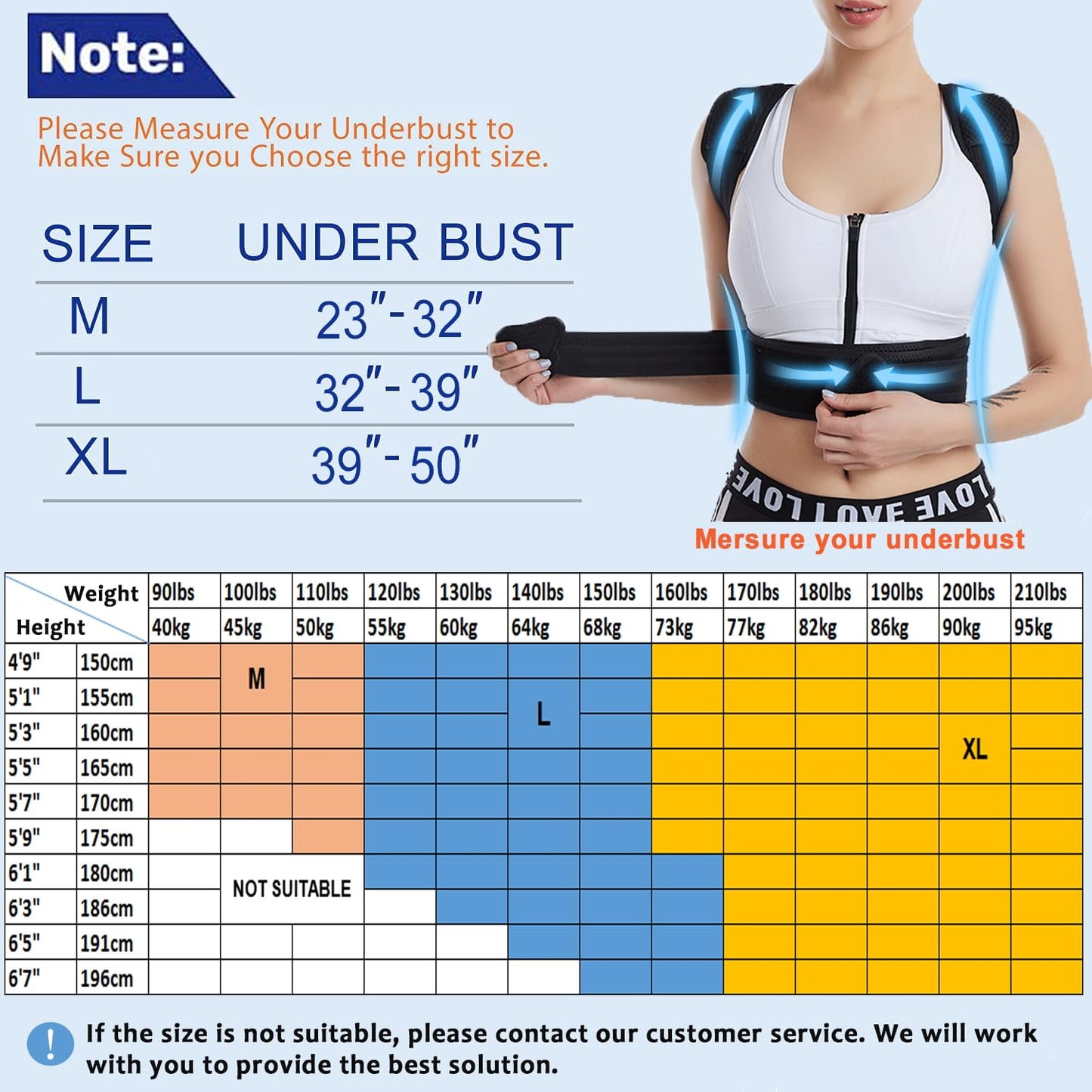 Mercase Professional Posture Corrector for Women and Men - Back Brace to Stop Slouching, Adjustable Full Back Support, Improve Spine Alignment & Stand Taller, Large(32-39 in)
