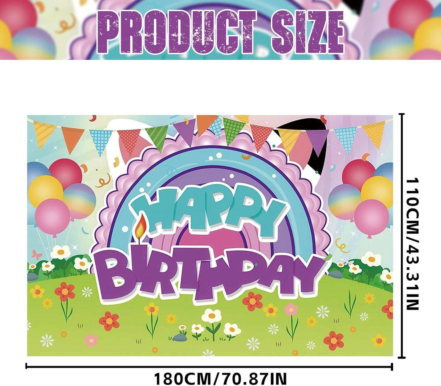 Generic 6 4ft Cute Dollhouse Backdrop Party Decoration Supplies, * Dollhouse Photo Decor Banner for Girls Baby Shower