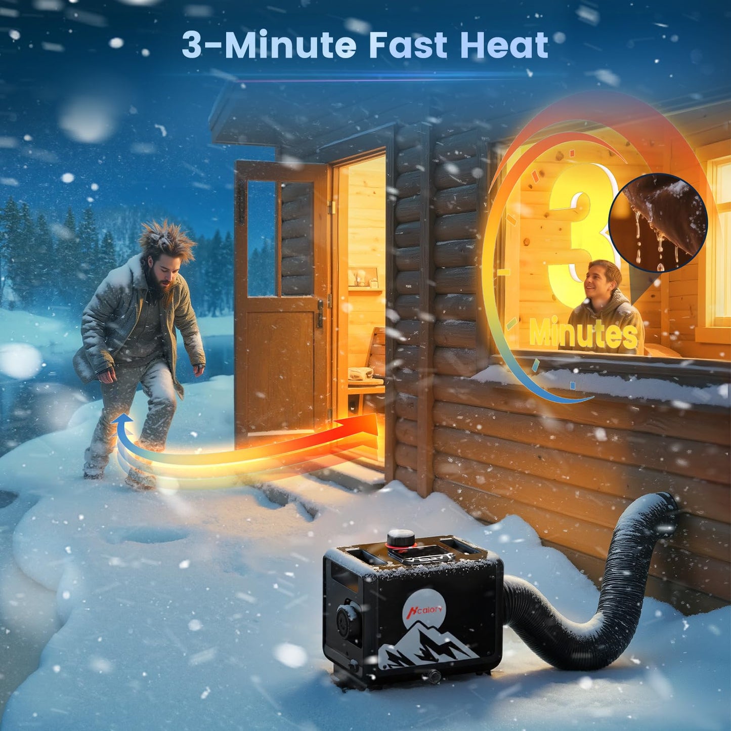 8KW Diesel Heater, All in One 7.5L Toolbox MAX Diesel Air Heater 110/12/24V Parking Heater with App Control, Wireless Temperature Sensing and Altitude Mode for RV Garage Camper 2025 Upgraded