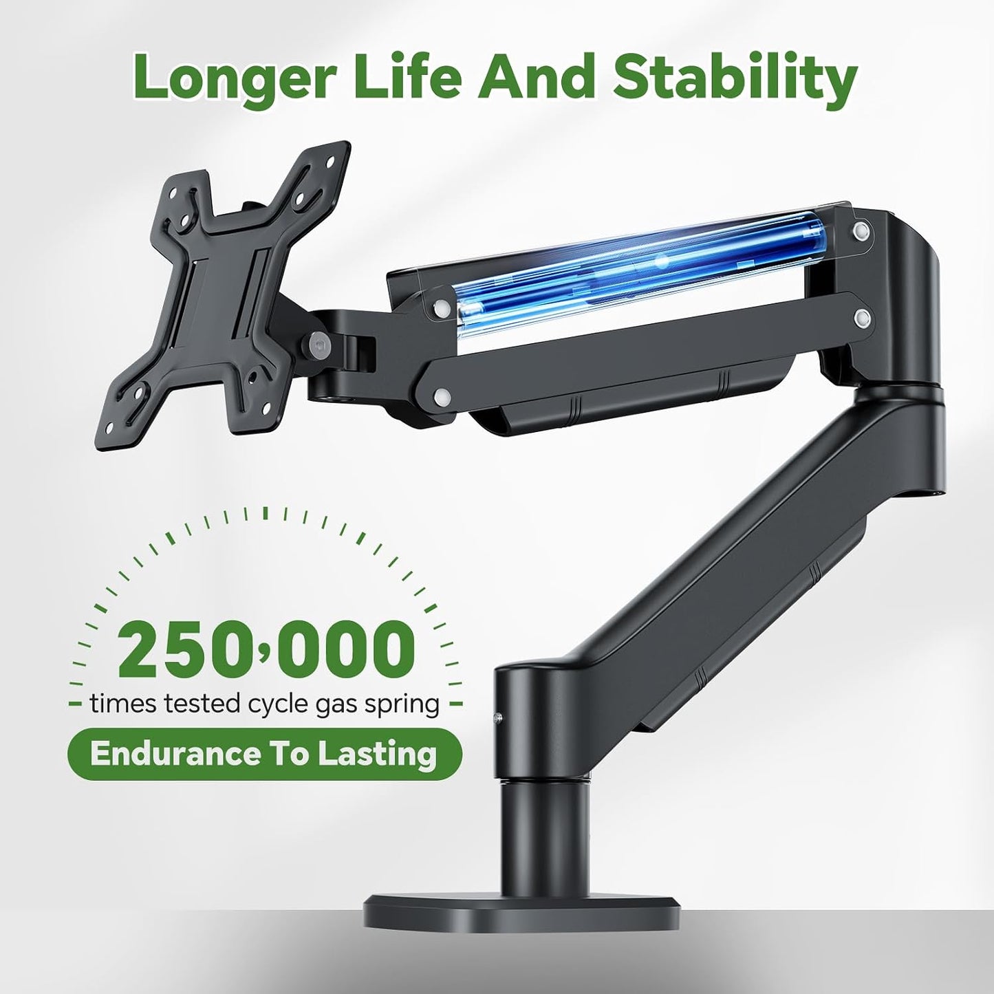 Ekisemio 13 32 Inch Single Monitor Mount, to Monitor Arm, Adjustable Monitor Stand