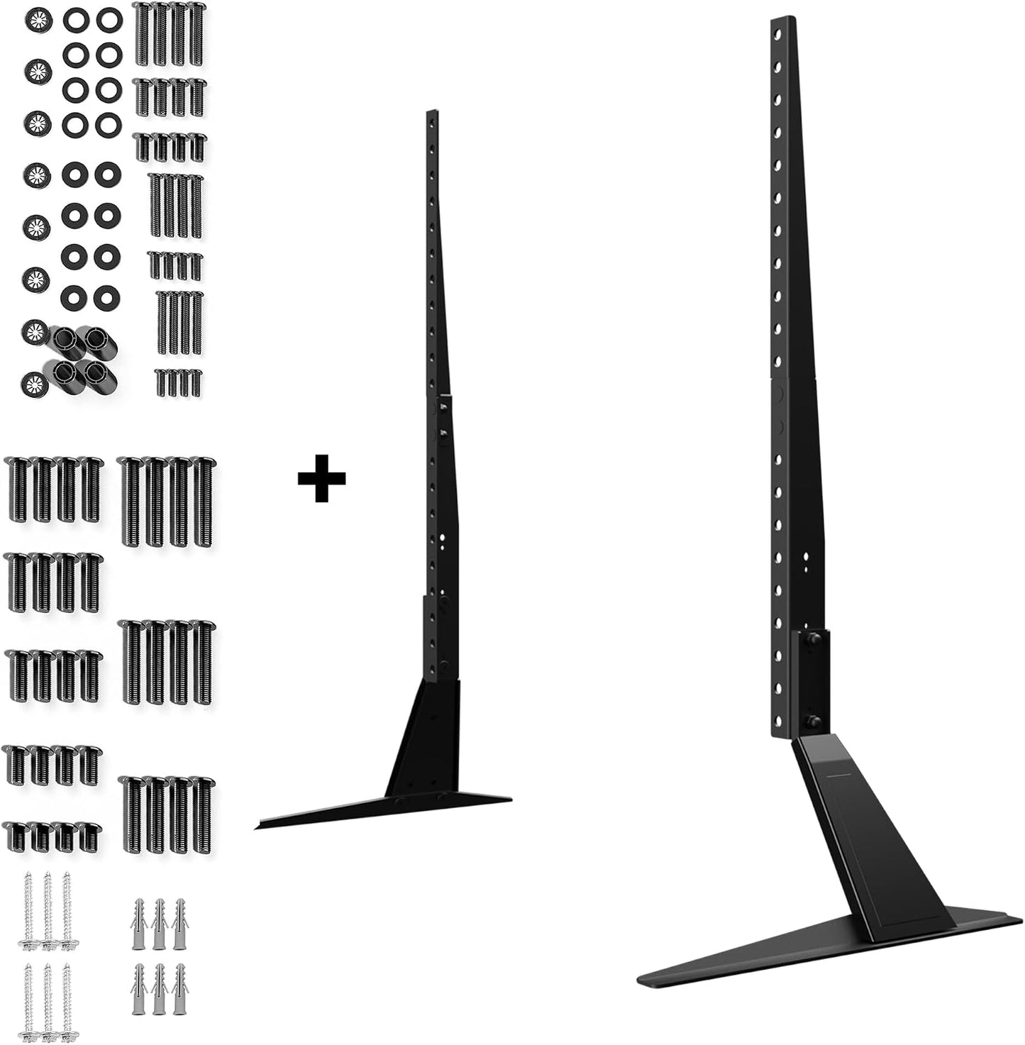 suptek 20-65" 100 Universal TV Stand for TV & Hardware Kit Pieces Bundle