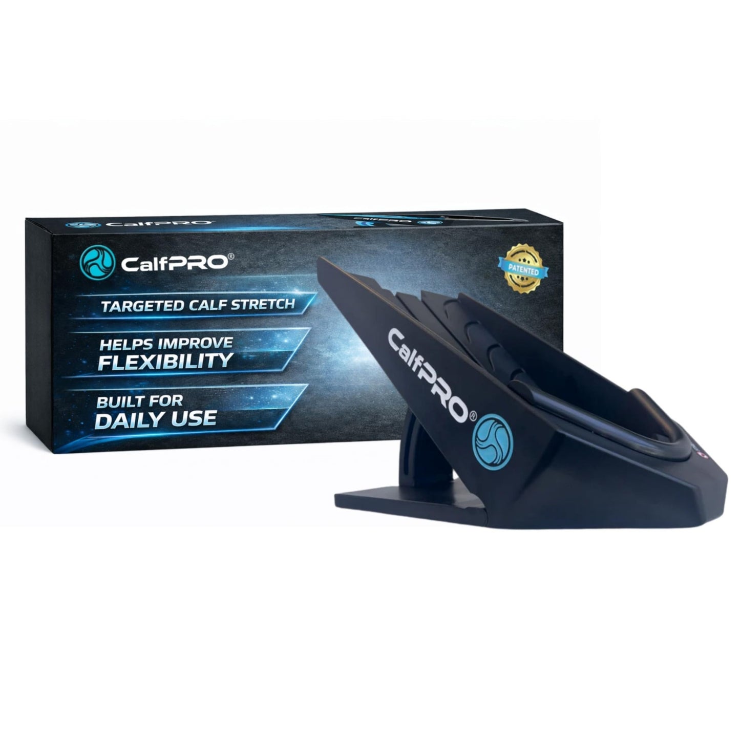 CalfPro Slant Board Calf Stretcher for Plantar Fasciitis & Achilles Tendonitis - Foot Rocker Replacement for Tight Calves, Shin Splints & Heel Pain Relief - Incline Board for Ankle Mobility Training