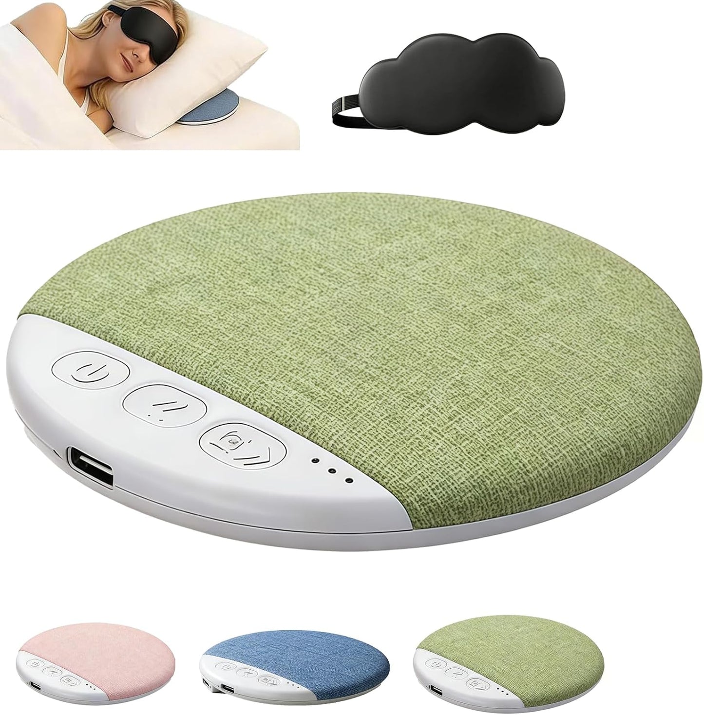 Generic Bluetooth Pillow Speaker for Sleeping, Bluetooth Sleep Pillow Speaker with White Noise Timer Wireless Sleep Aid