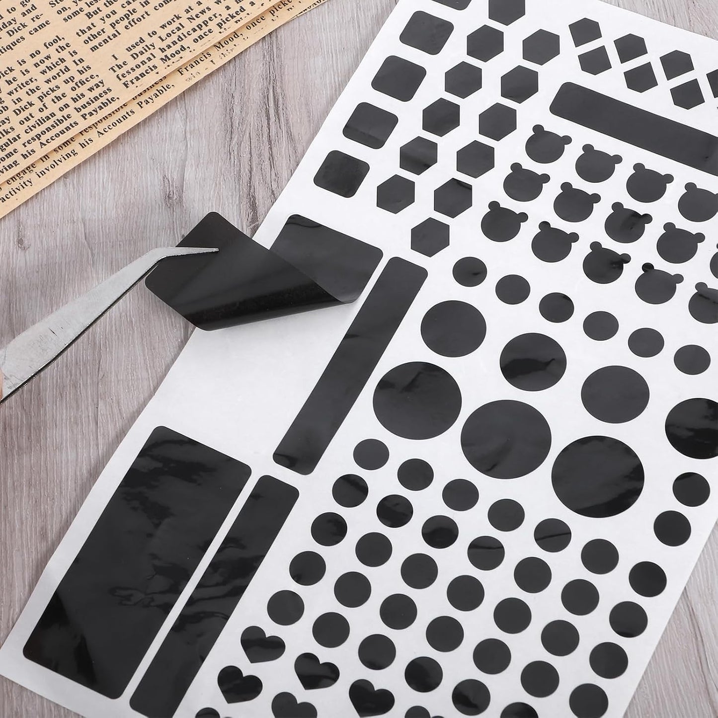 Fyntave Dimming 2 Dimming 100% (1 1 LED Light Blocking Stickers, Blackout Stickers for Electronic Light Sheets LED