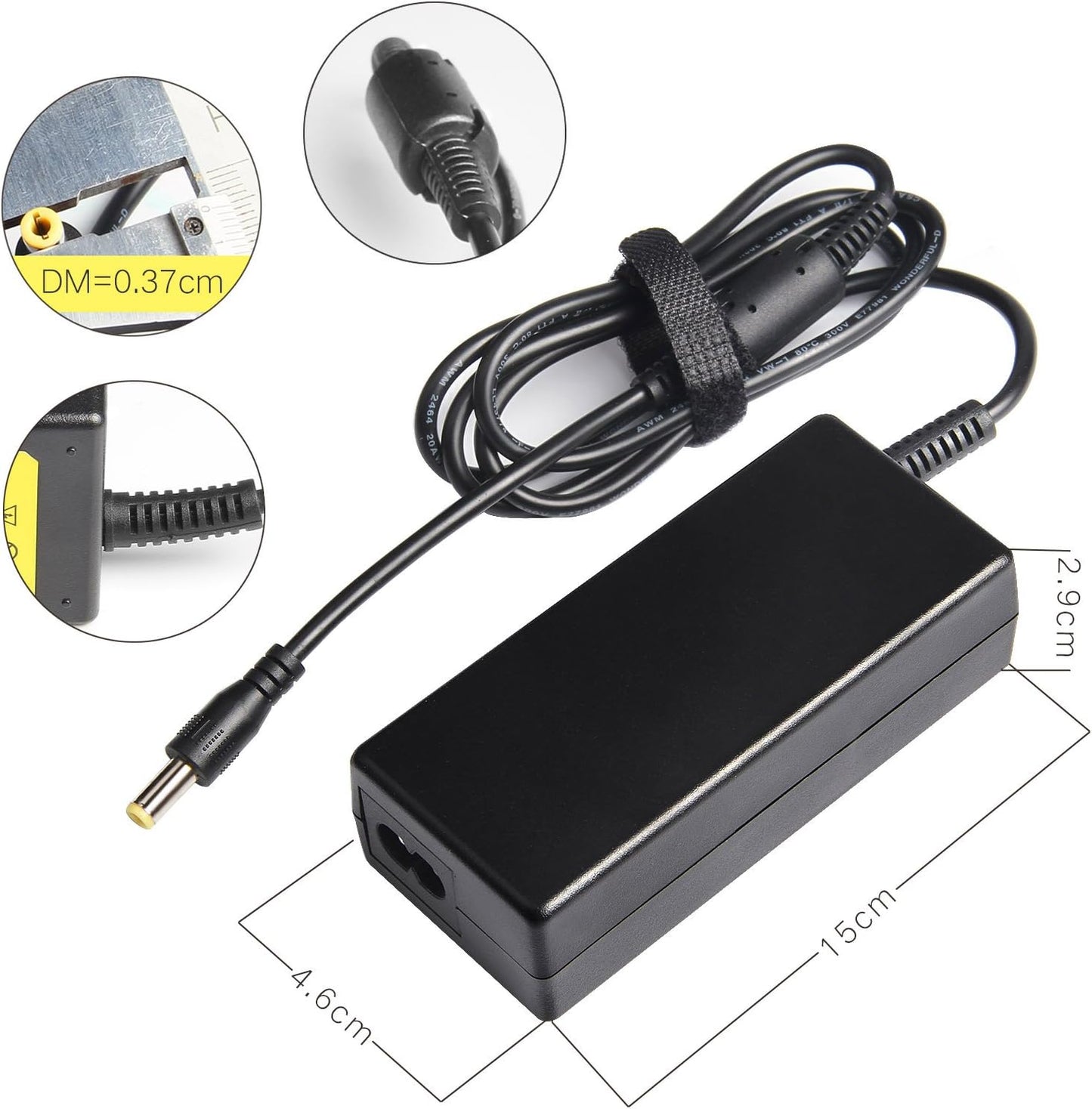 Fancy Buying 12V 5A 100V-240V 8-Way Security Camera Power Adapter AC to DC Power Splitter Cable FCC Certified LED Power