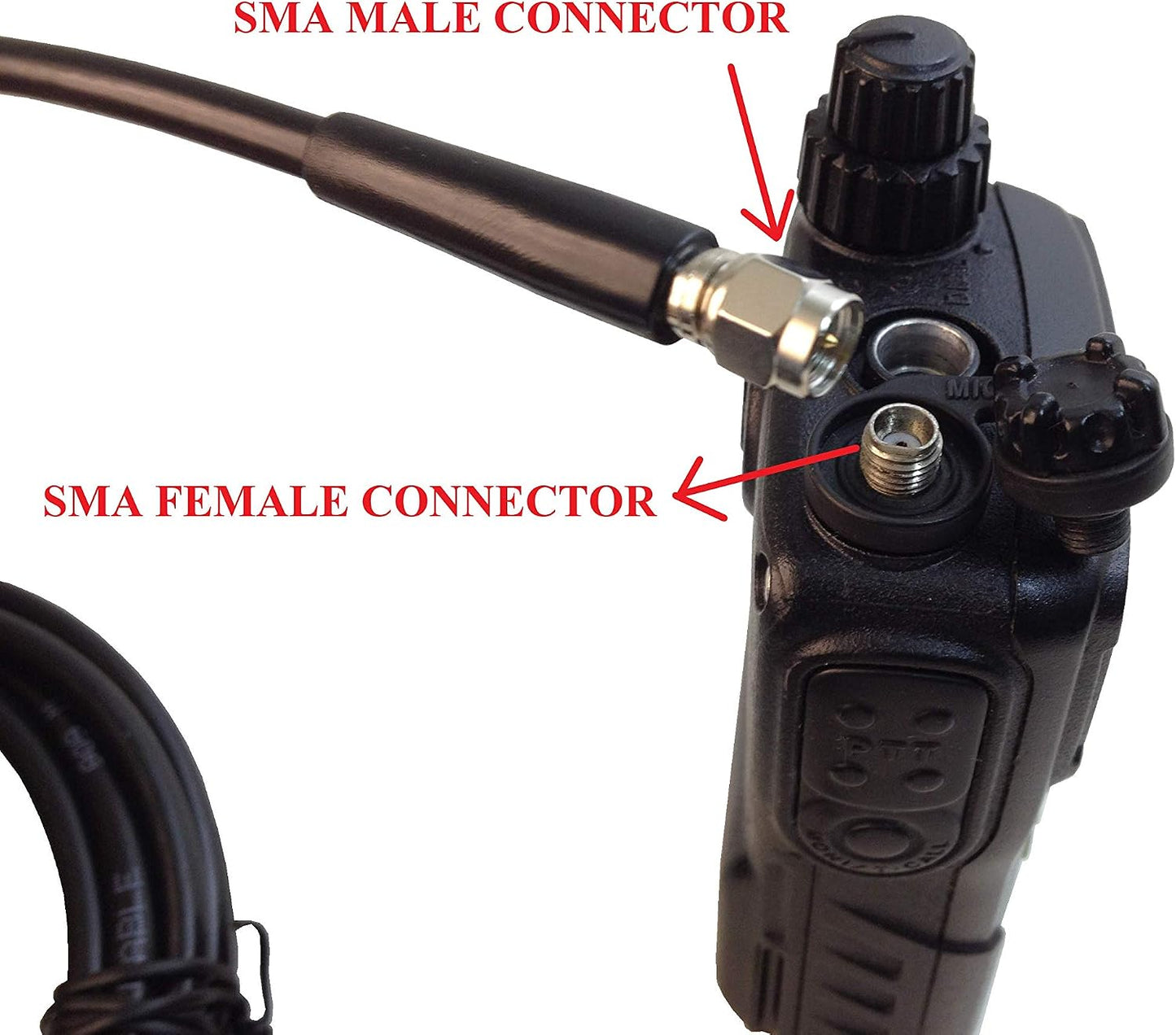 Anteenna TW-35S Antenna Magnetic Mount with SMA Female - SMA Male Type for Handheld Antenna of Two Way Radio