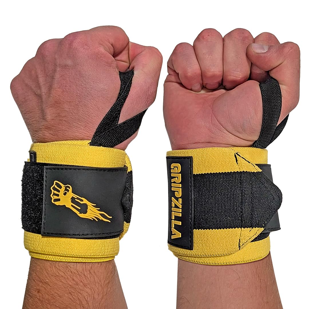GRIPZILLA Wrist Wraps for Weightlifting Men/Women
