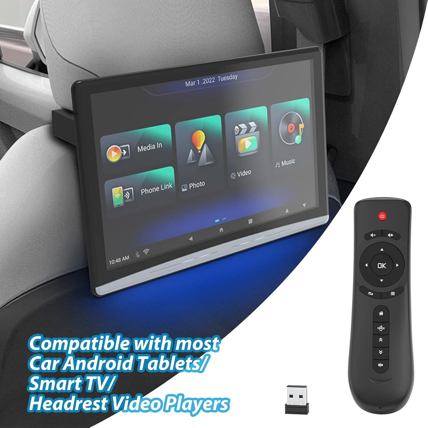CHEGIF 2.4G Deybon Wireless Remote Control for Car Android Tablets Smart TV Air Remote Mouse Compatible with Car