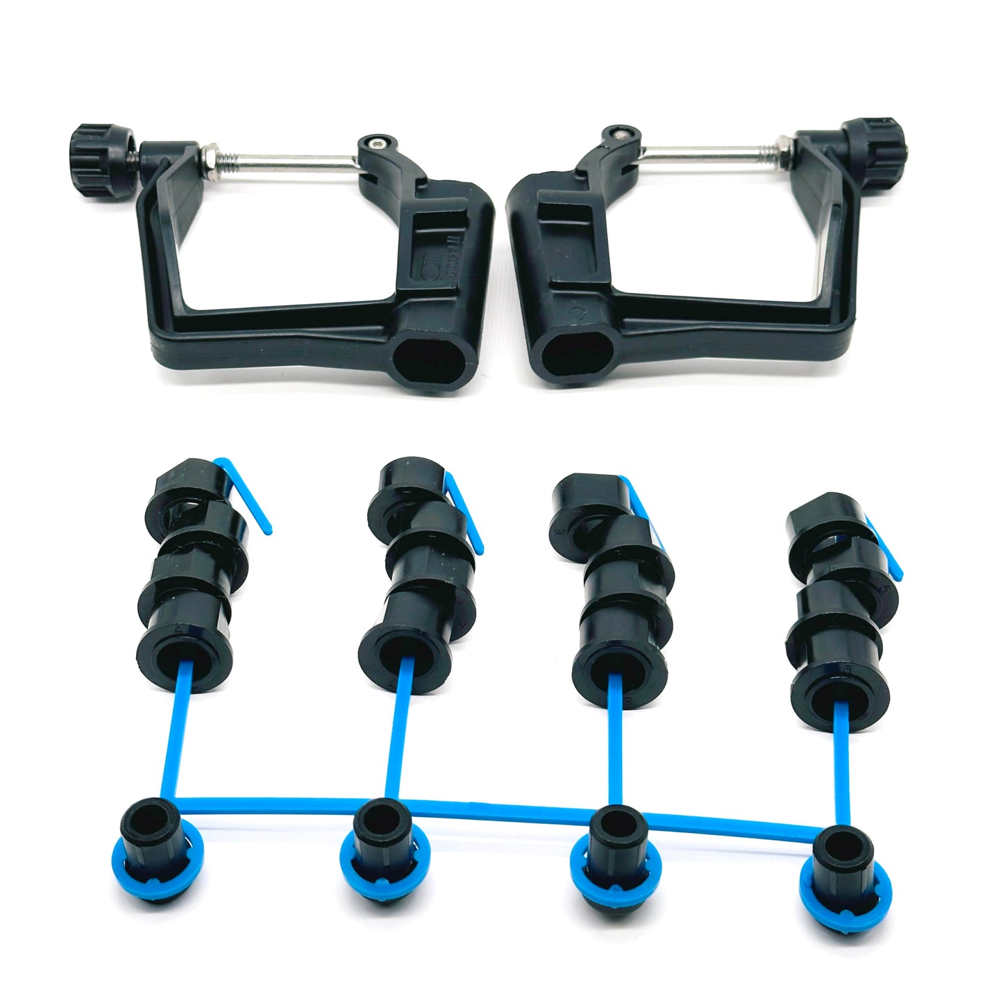 Concept2 Scull Oarlock Kit with Black Pitch Bushings for 1/2 in Rigger Pin, 466