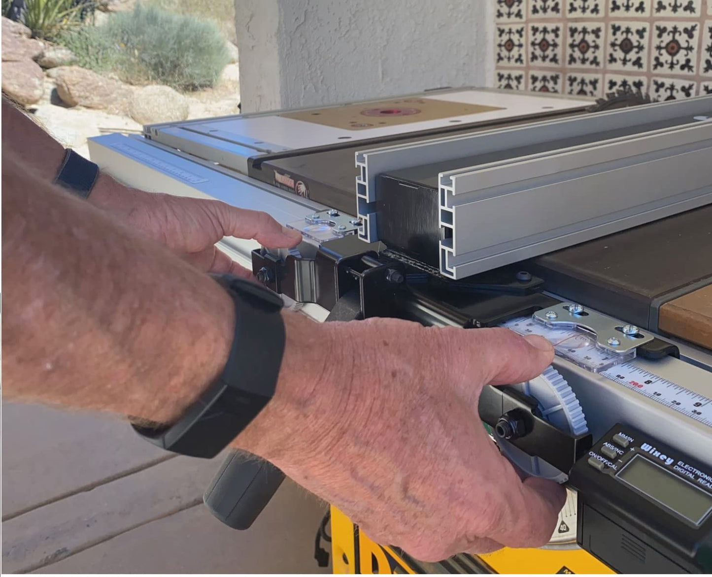 Wixey Professional Table Saw Fence System - Precision Rip Fence Upgrade for Table Saws - Heavy-Duty Aluminum Rail & Steel Fence w/Micro-Adjust Feature – 36” Rip Capacity for Woodworking