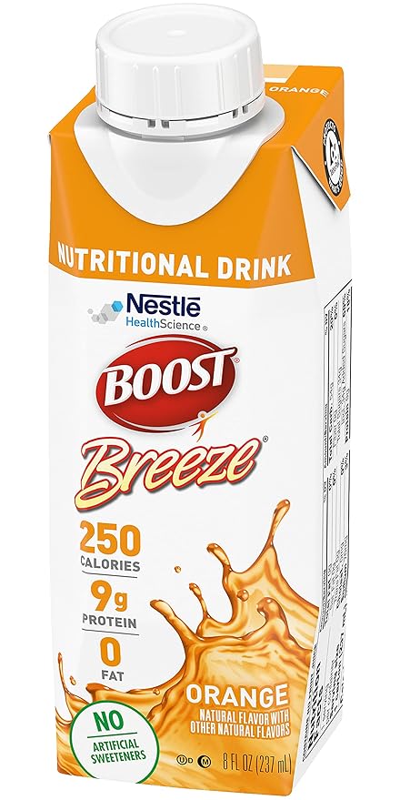 Boost Breeze Nutritional Drink (8 Fl Oz (Pack of 3), Orange)