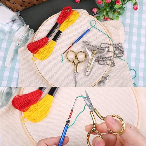 BUTUZE Embroidery Scissors - Exquisite Retro Design for Sewing & Crafting | Stainless Steel DIY Kit