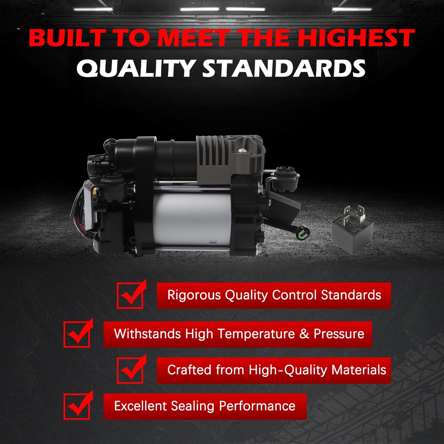 Autodevil Air Suspension Compressor Pump Compatible with Jaguar XJ8 XJR 2004-2009 V8 4.2L Replaces 949-906 C2C22825 C2C2450 C2C27702