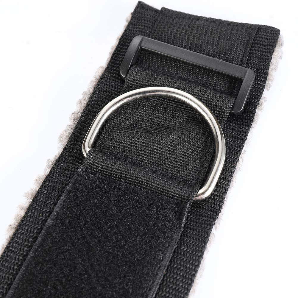MOOCY Gym Ankle Straps for Cable Machines Attachment, Adjustable Ankle Cuffs for Cable Machine, fluff Padded Cable Ankle Strap for Kickbacks and Glute Workouts, Leg Straps for Working Out (Dark Grey