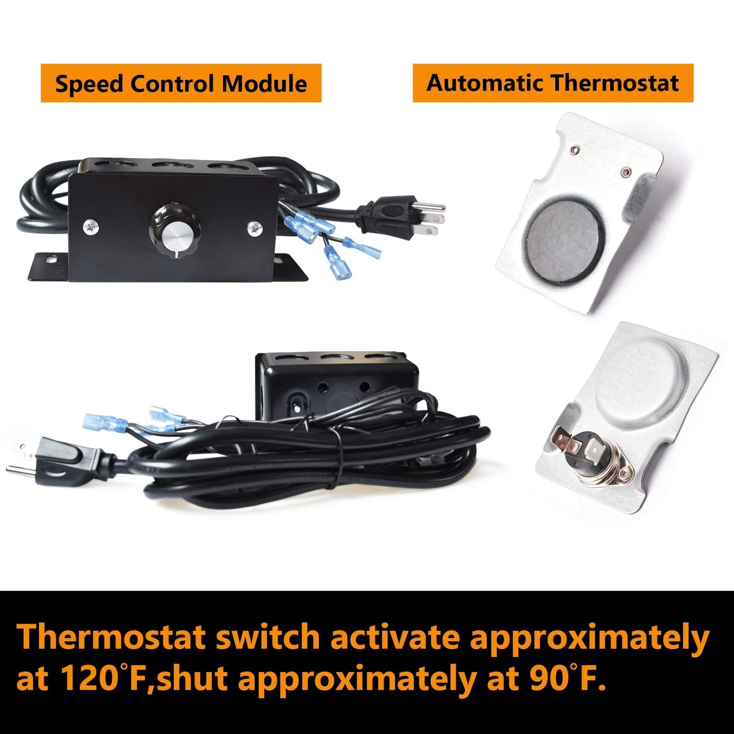 Criditpid FBK-250 Fireplace Blower Kit for Lennox, Superior, Astria, Rotom HB-RB250, 80L86 FBK250 Fireplace Blower Fan Kit for Superior DRT2035 BCI-42 BC-36 DR-500CMN, Lennox MPD3530CNM LMDV3530CNM.