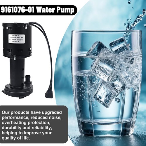 9161076-01 Water Pump Replacement 115V Ice Machine Pump Motor Compatible with Ice-O-Matic Replaces GPP-1MH-1P HRIM-21-115 803338 60/50Hz 0.38A 7W