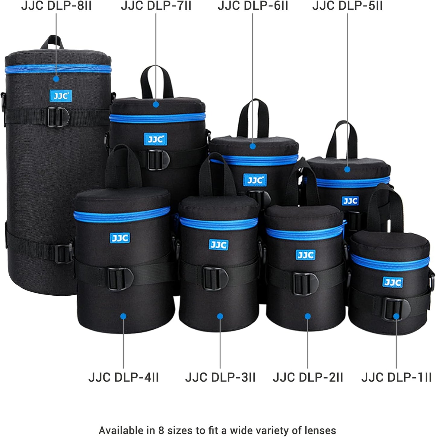 150-500mm f/5-6.3 800mm f/11 200-500mm f/5.6E 4.9'' 11.4''(D JJC Deluxe Lens Case Pouch Bag for Sigma DG OS HSM, Canon